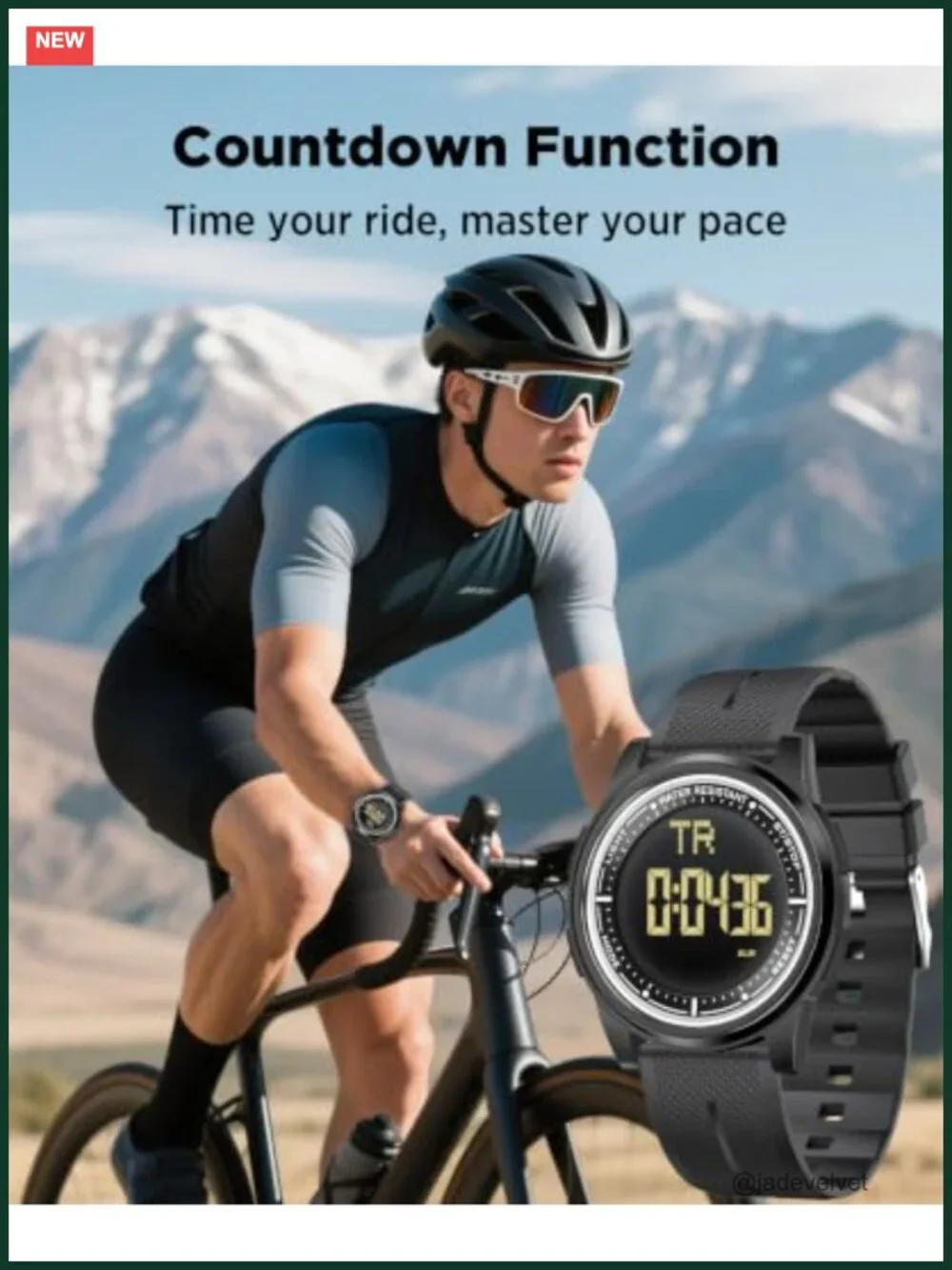 Beeasy Digital Watch 50M Waterproof Ultra-Thin Lightweight 44mm Silicone Sports